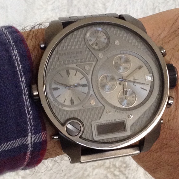 diesel big face watches